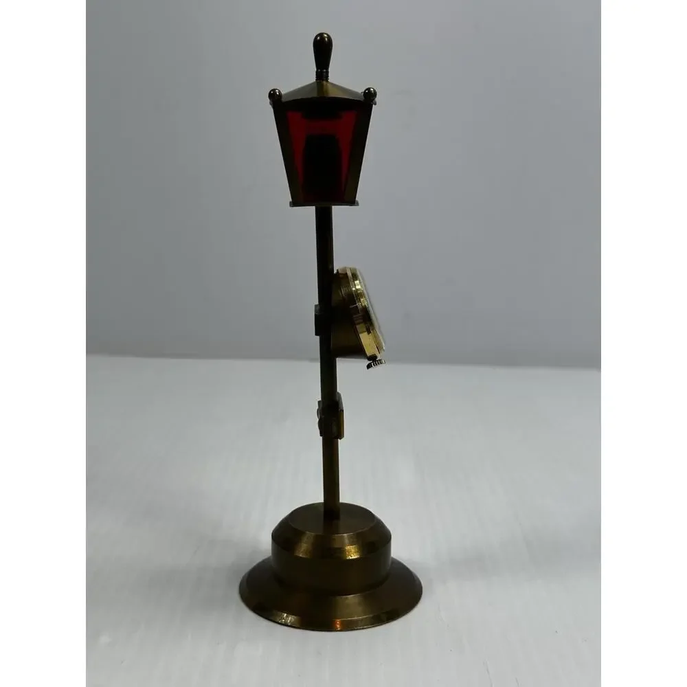 Vintage Pontifa Lever Alarm 17 Jewel Swiss Watch Lamppost Working Clock & Light‎
